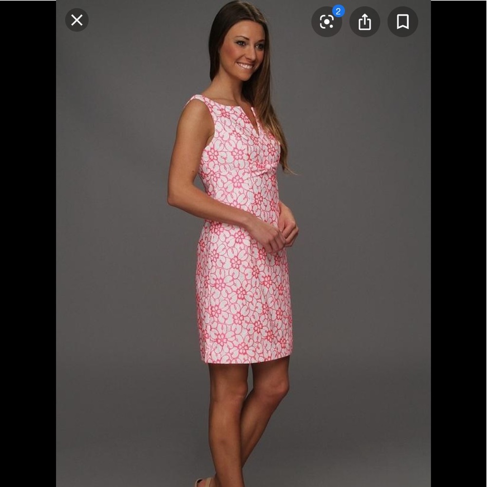 Lilly Pulitzer White & Pink Floral Sundress